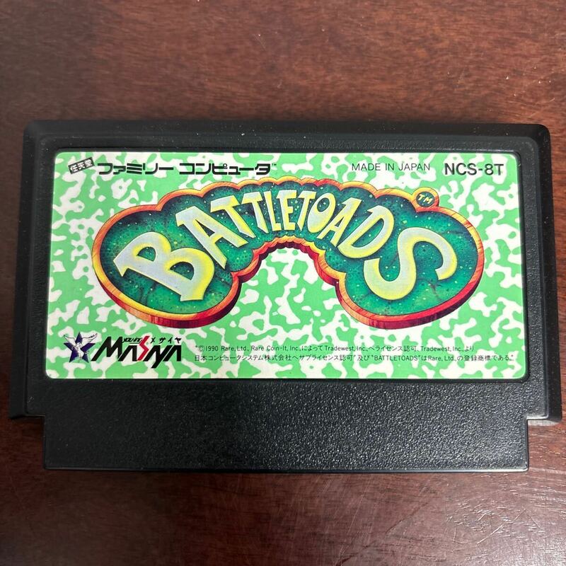 ファミコン FC ソフト BATTLETOADS バトルトード NCS-8T 