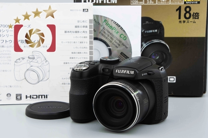 【中古】FUJIFILM 富士フイルム FINEPIX S2500HD コンパクトデジタルカメラ 元箱付き