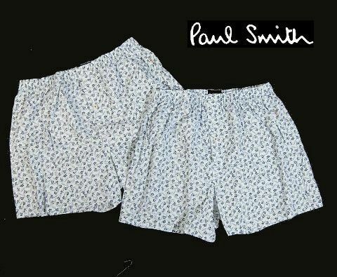 E水05755新品▼ ポールスミス トランクス 2枚セット 【 M 】 マルチストライプ パンツ 下着 アンダーウエア Paul Smith 白系