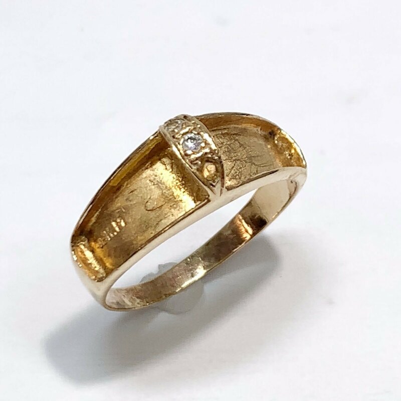 18K 刻印 リング 約16号 約2g 指輪 GOLD ゴールド 18金 750 K18 貴金属 レディース メンズ アクセサリー ジュエリー 歪み有り