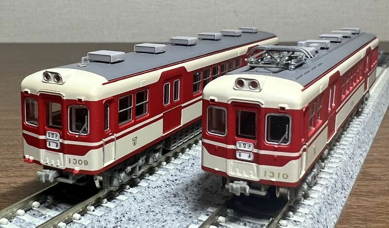 【N化/動力化/TN化】鉄道コレクション 神戸電鉄 デ1300形 非冷房 2両セット