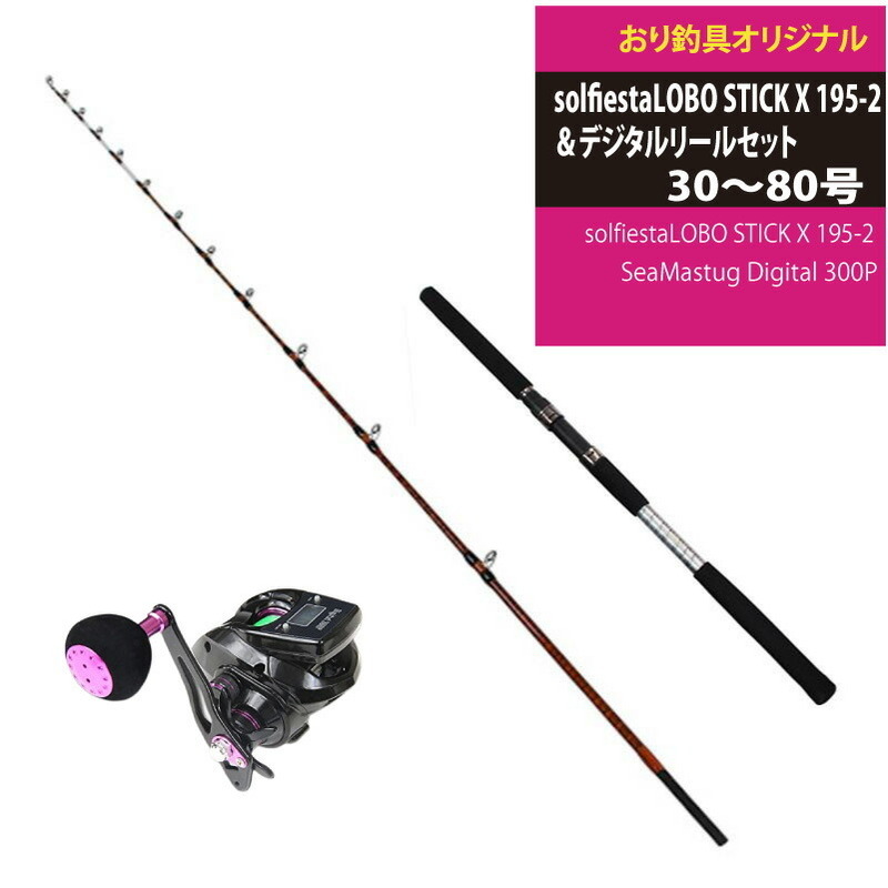 solfiesta LOBO STICK X 195-2(30-80号)+SeaMastug Digital 300P (ori-funeset061)