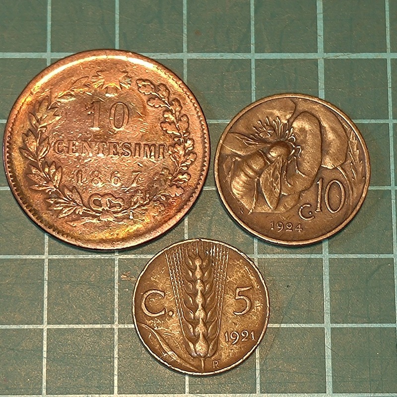 【1円スタート】イタリア王国　センティモ硬貨　おまとめ　ヴィットリオエマヌエーレ