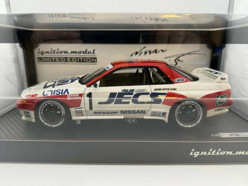 1/18 イグニッションモデル　WEB限定　JECS スカイライン R32 GT-R Gr.A 1992 JTC 長谷見フィギュア付き