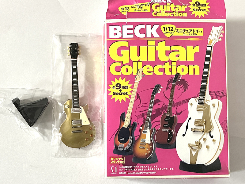 ベック ギターコレクション レスポール スタンダード type ゴールド オリジナルカラー 1/12スケール BECK Guitar collection フィギュア 