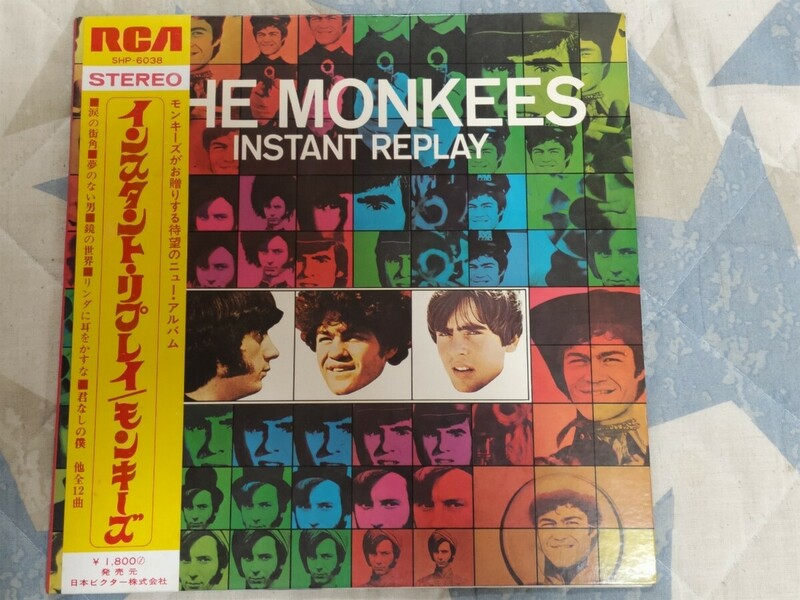 【LP】「ザ・モンキーズ」THE MONKEES” インスタント・リプレイ”日本ビクター盤・1969年・帯付