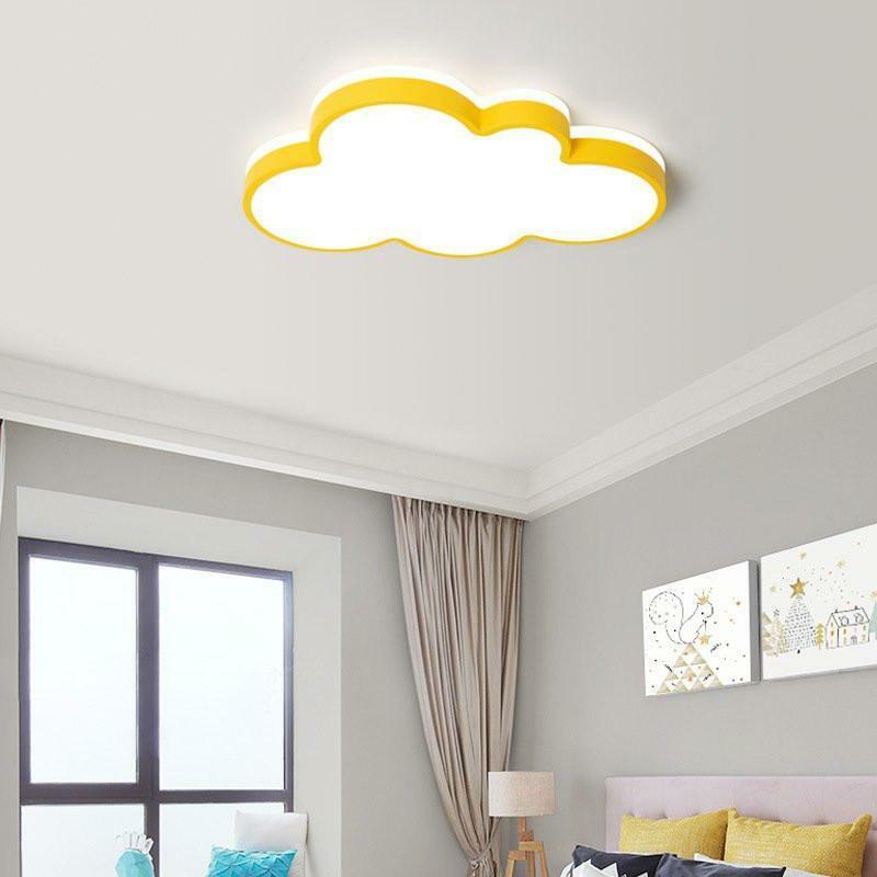 シーリングライト LED 照明器具 調光調色 リモコン付き 6畳 8畳 雲モチーフ 照明 おしゃれ 可愛い 工事不要 引掛け対応 子供部屋 寝室