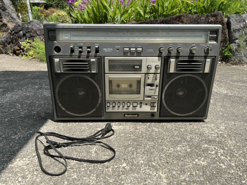 National ナショナル RX-5400 ステレオ ラジオカセットレコーダー 当時物 オーディオ機器 ジャンク扱い 昭和レトロ 大型　動作ok
