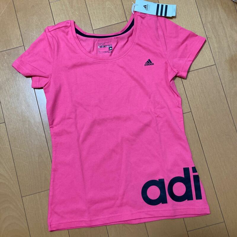 未使用　送料無料　adidas 半袖Tシャツ ランニング ピンク アディダス トレーニングウエア女性用 Lサイズ