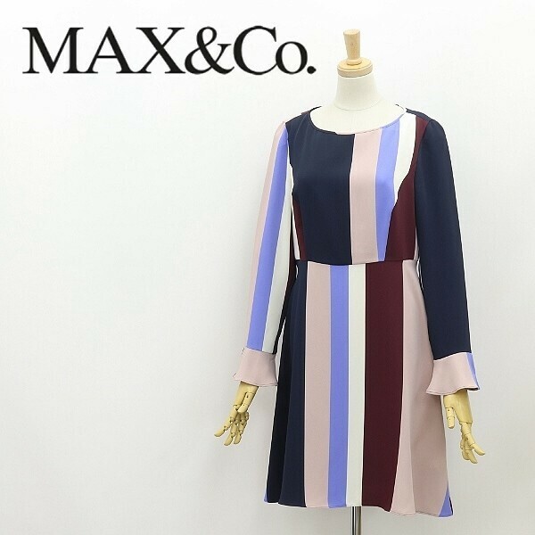 ◆MAX&Co. マックスマーラ エラスタン パネルデザイン ワンピース 40