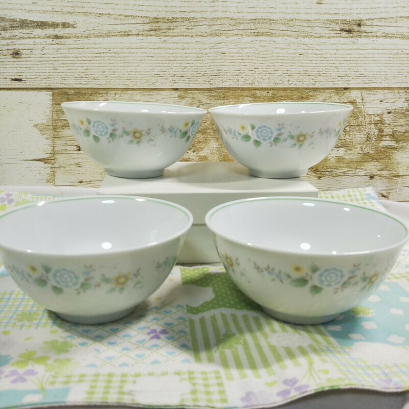 Noritake ノリタケ スープ皿 小鉢 茶碗 花柄 4枚