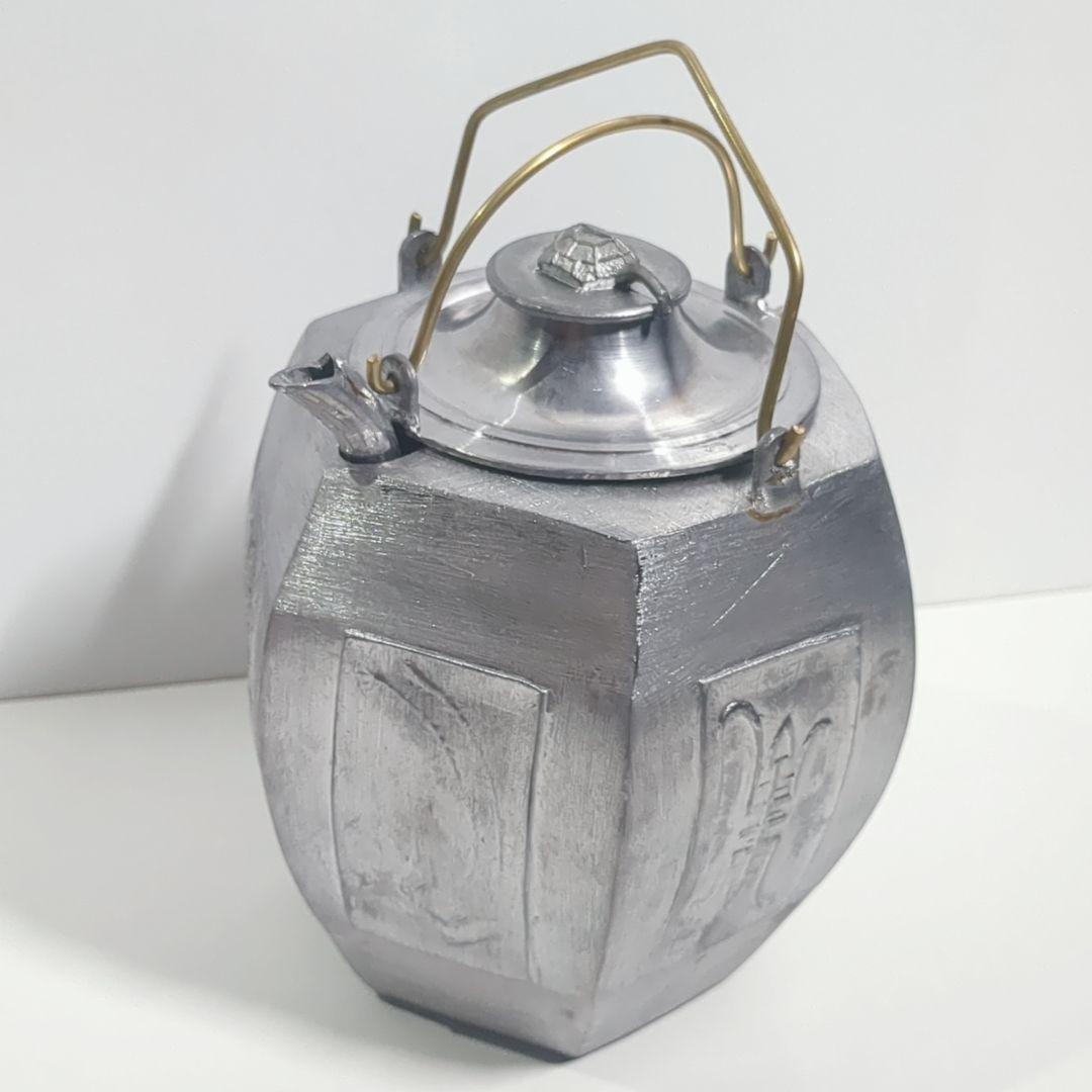中国 六角 茶器 青龍 鳳凰 玄武 白虎 急須 酒器 熱燗 錫製 中国酒器 四神 古美術 チロリ シルバー 酒燗器 亀 古美術 チロリ 刻印あり