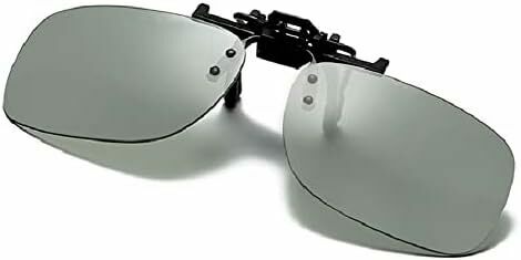運転 保護 UV アンチグレア レンズ メガネの上からかけるサングラス 調光 偏光 跳ね上げ式 サングラス クリップオン