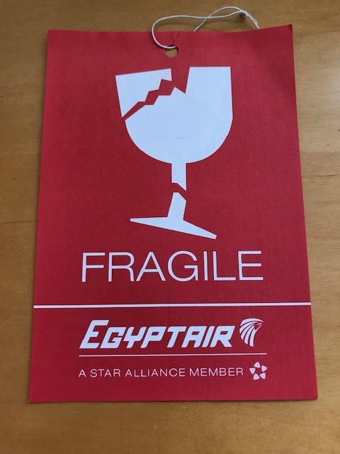 Fragile フラジール エジプト航空 egyptair スターアライアンス スーツケース　　飛行機