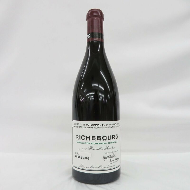 【未開栓】DRC ドメーヌ・ド・ラ・ロマネコンティ リシュブール 2003 赤 ワイン 750ml 13% 11579533 0519