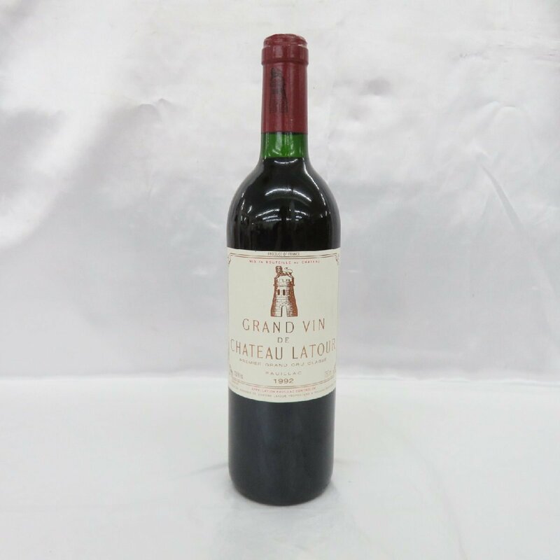 【未開栓】Chateau Latour シャトー・ラトゥール 1992 赤 ワイン 750ml 12.5% ※目減り有 11580800 0519