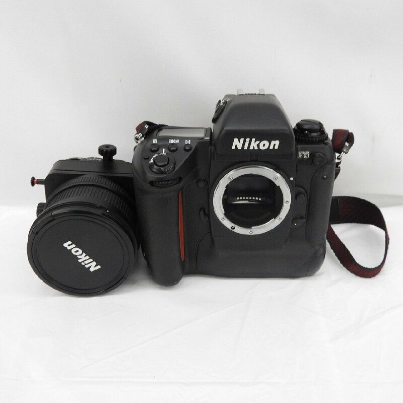 【ジャンク品】Nikon ニコン フィルムカメラ F5 PC MICRO NIKKOR 85ｍｍ 1:2.8D セット ※動作未確認 832126326 0525