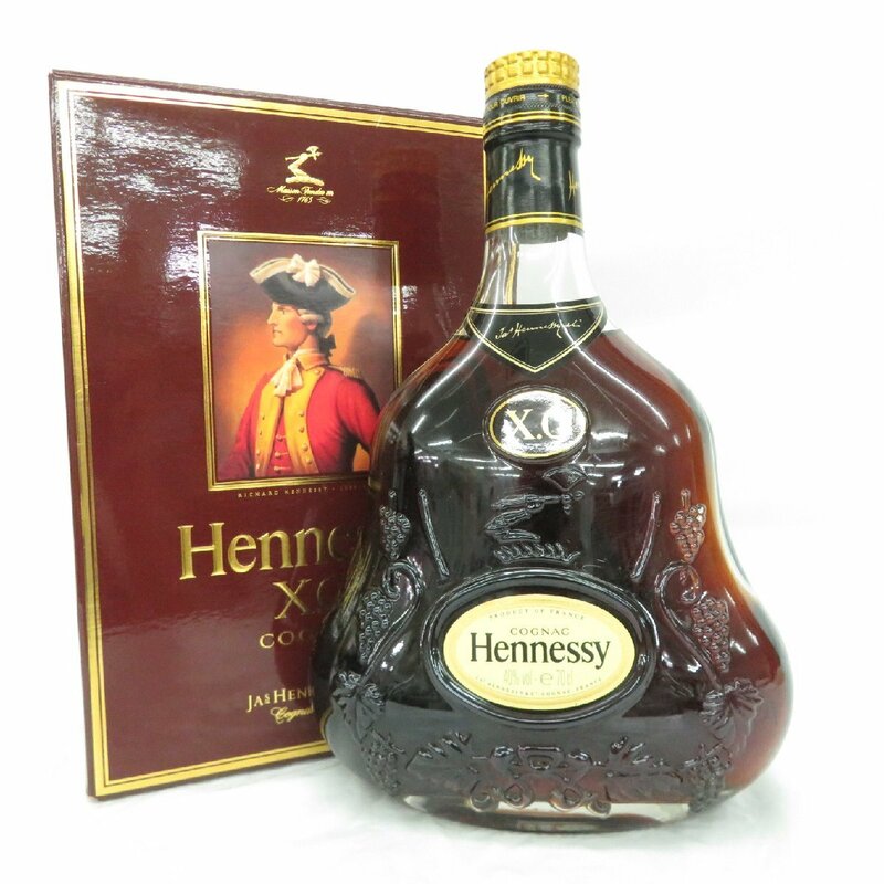 【未開栓】Hennessy ヘネシー XO 金キャップ クリアボトル ブランデー 700ml 40% 箱付 11587178 0526