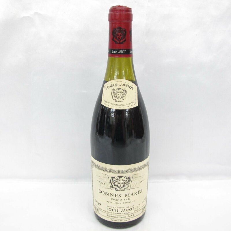【未開栓】LOUIS JADOT ルイ・ジャド ボンヌ・マール グラン・クリュ 1989 赤 ワイン 750ml 13.5% ※目減り(大)あり 11593121 0603