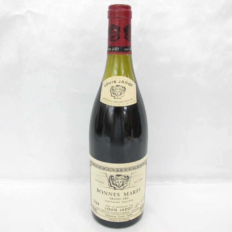【未開栓】LOUIS JADOT ルイ・ジャド ボンヌ・マール グラン・クリュ 1989 赤 ワイン 750ml 13.5% ※目減り(大)あり 11593122 0603