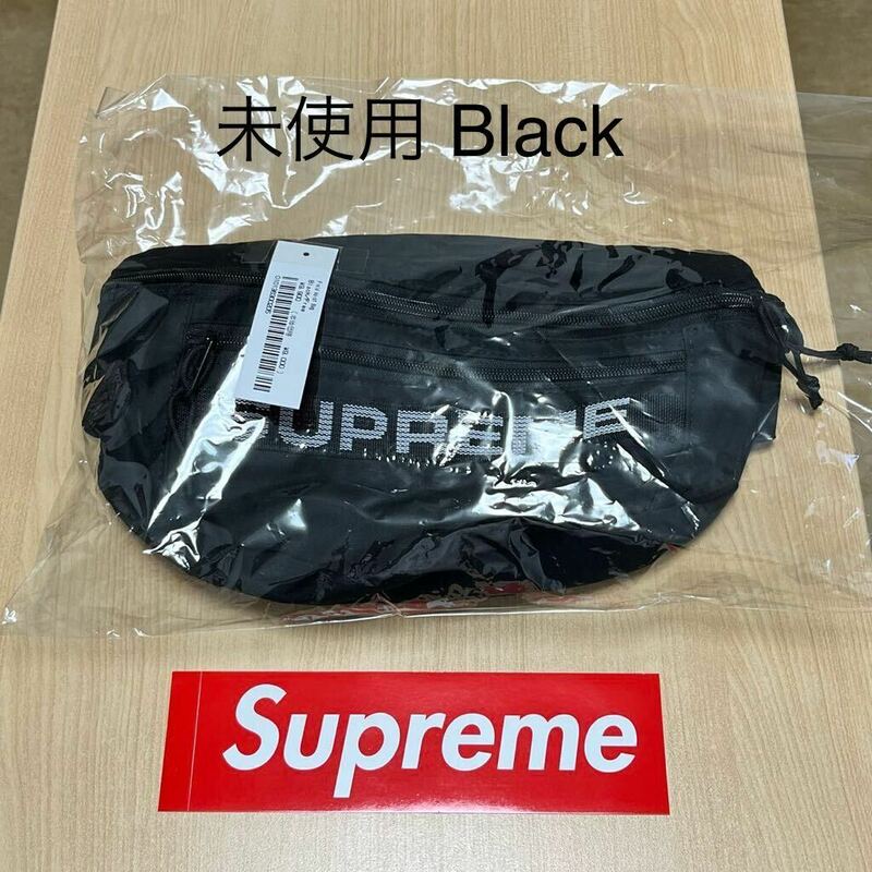 未使用 23ss Supreme Field Waist Bag Black タグ、ステッカー付 Supreme Online 購入 シュプリーム ウエストバッグ ブラック 黒 バッグ