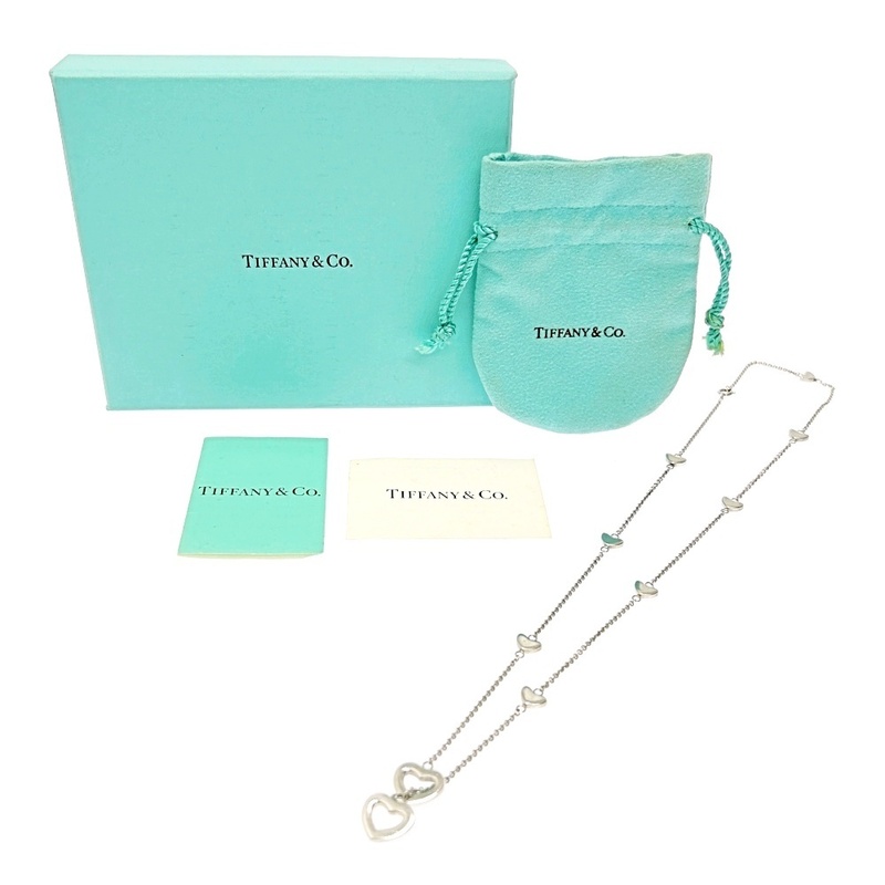 【箱付き】 TIFFANY&Co. ティファニー シルバー ハートリンク ラリアット ネックレス 8.8g 925刻印 271018 ネックレス