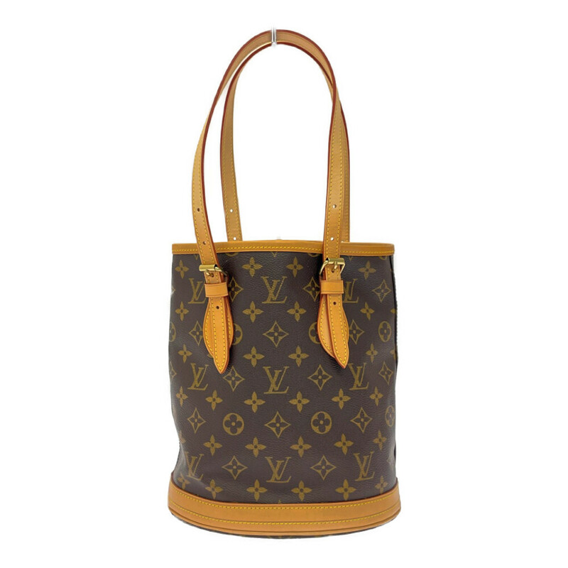 【ジャンク】 LOUIS VUITTON ルイ・ヴィトン M42238 モノグラム PVC プチバケット ショルダーバッグ ブラウン 269561 ショルダーバッグ