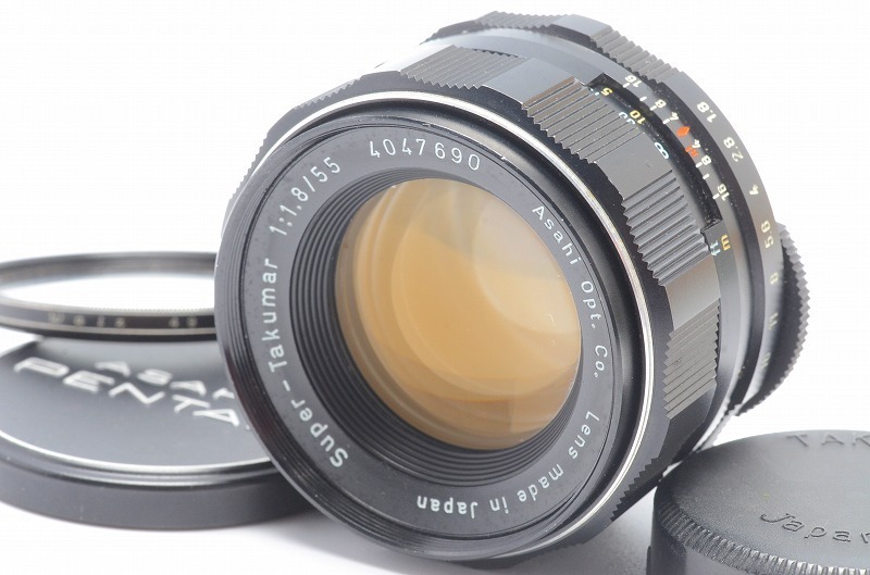 ★美品★ ペンタックス Pentax Asahi Super Takumar 55mm F1.8 lens M42 レンズ 完動 キレイ ◆188
