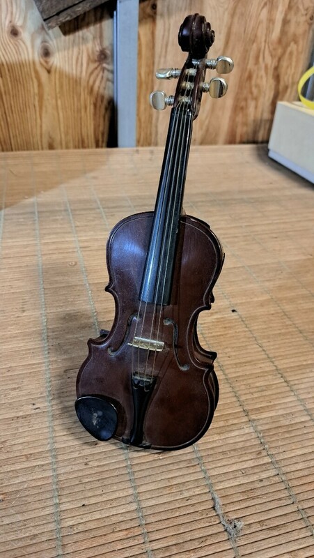 ヴァイオリン バイオリン ラジオ 立て掛け型 アンティーク レトロ ヴィンテージ コレクション