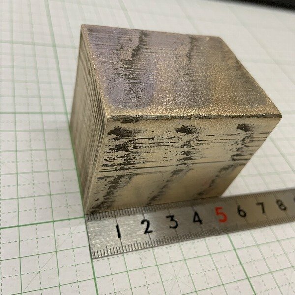 真鍮端材　ブロック　43×45×54mm　DIY・工作・ハンドメイド素材【レターパックプラス520円】《352》