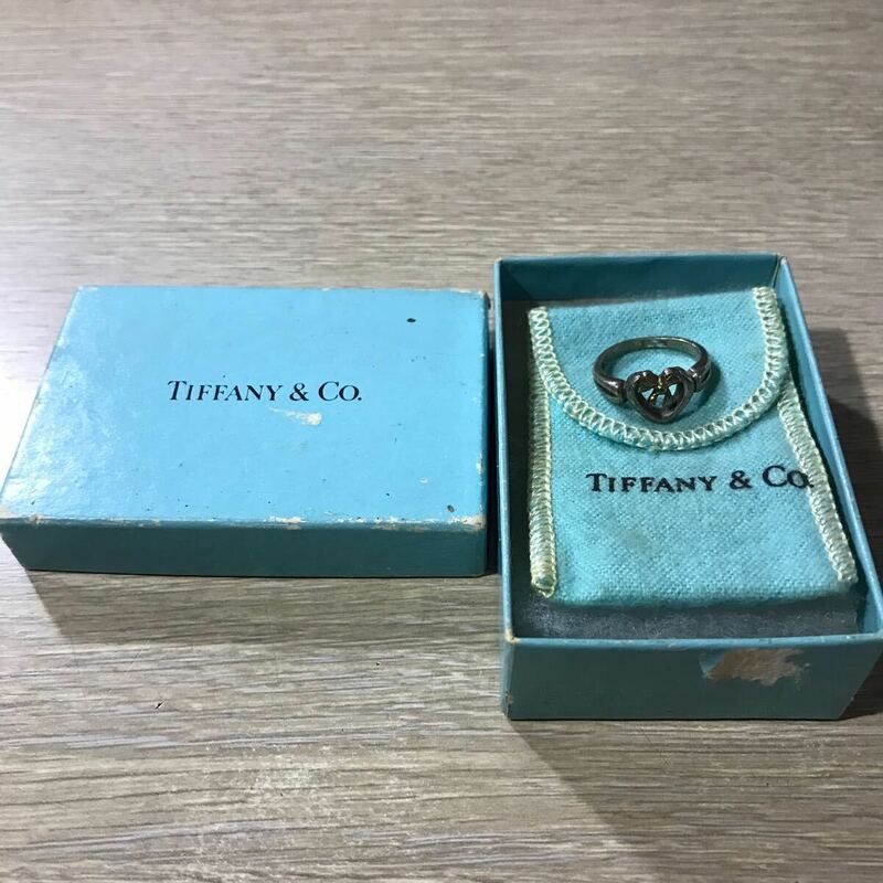 TIFFANY&Co. ティファニー 1991 シルバー＆K18 コンビリング 指輪！