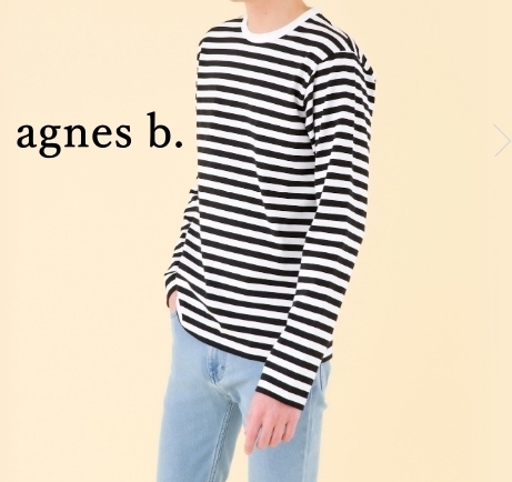 agnes b. HOMME　アニエスベー　J008 TS 　ボーダー　Tシャツ　バスクシャツ　長袖　メンズ　2