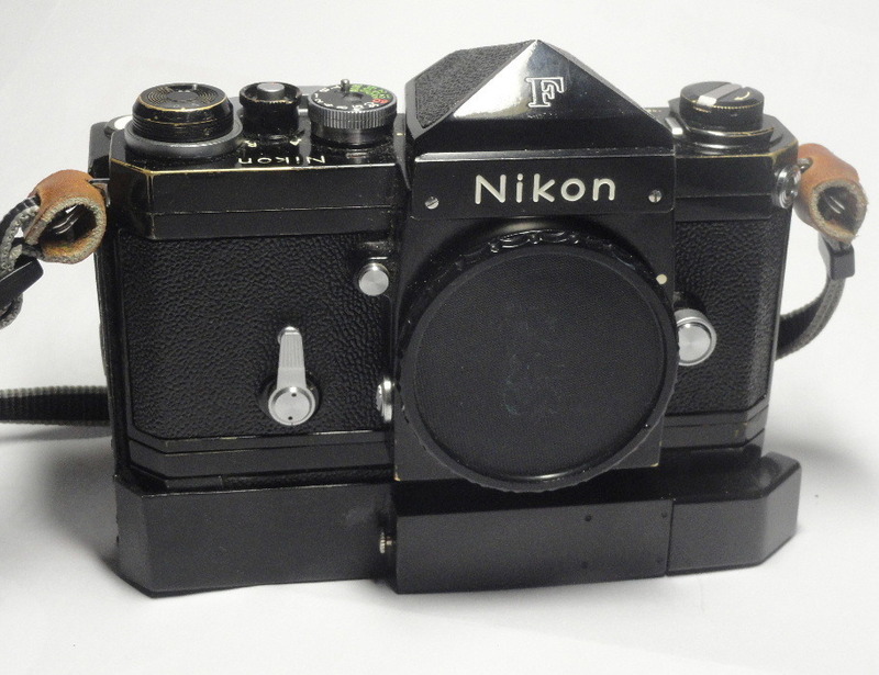 Nikon F ブラック F-36モータードライブ 自作スイッチ仕様品　実用動作品