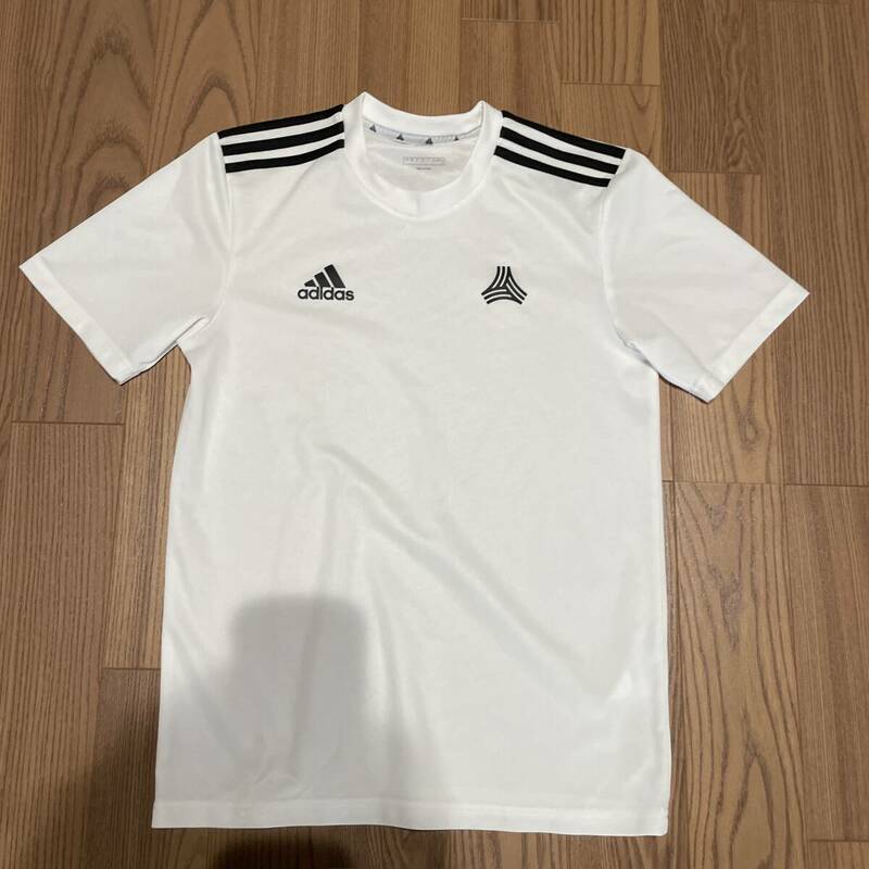 【中古】Adidas(アディダス) サッカー Tシャツ サイズS ホワイト
