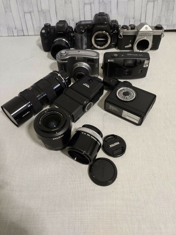 F020 PENTAX MINOLTA FUJIFILM RICHO フィルムカメラ レンズ カメラ S500 まとめ売り