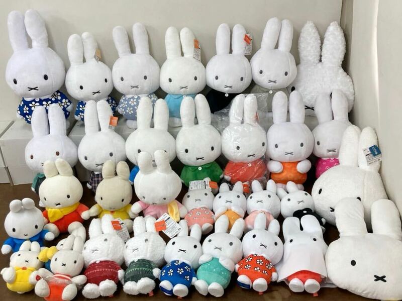 RK130) ミッフィー ぬいぐるみ 大量セット まとめ売り 現状品 miffy セキグチ Sekiguchi プライズ