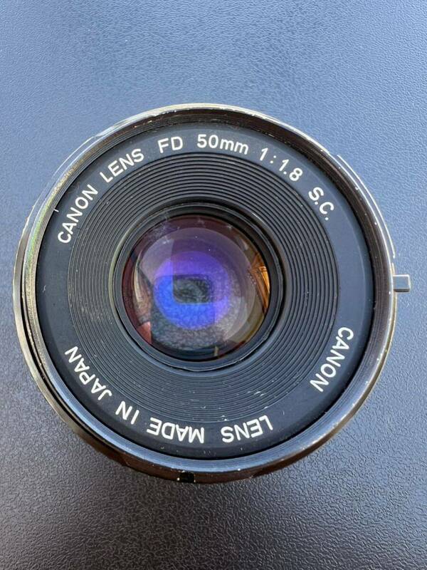 Canon LENS 50mm 1:1.8 S.C. マニュアルフォーカス レンズ 中古品