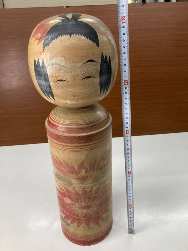 ★ 伝統工芸品 伝統こけし 鳴子こけし 約50cm 鳴子系 人形玩具 民芸品 置物 アンティーク コレクション サイン？あり