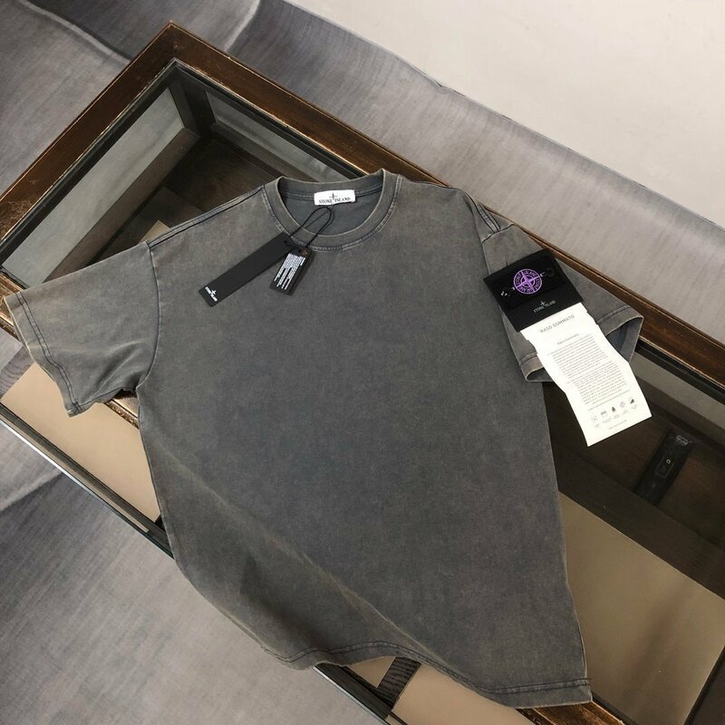 STONE ISLAND　ストンアイランド　メンズ　Tシャツ　半袖　無地　シンプル　コットン　男女兼用　XS-XL　サイズ選択可能 xx5567