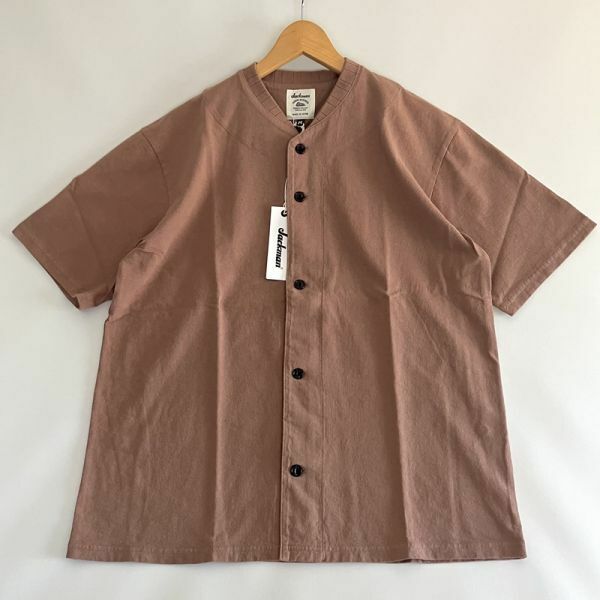 新品未使用/Jackman/BB Shirts/BEIGE/Mサイズ/ベースボールTシャツ/日本製/ジャックマン/アメリカンコットン100％/米綿100％