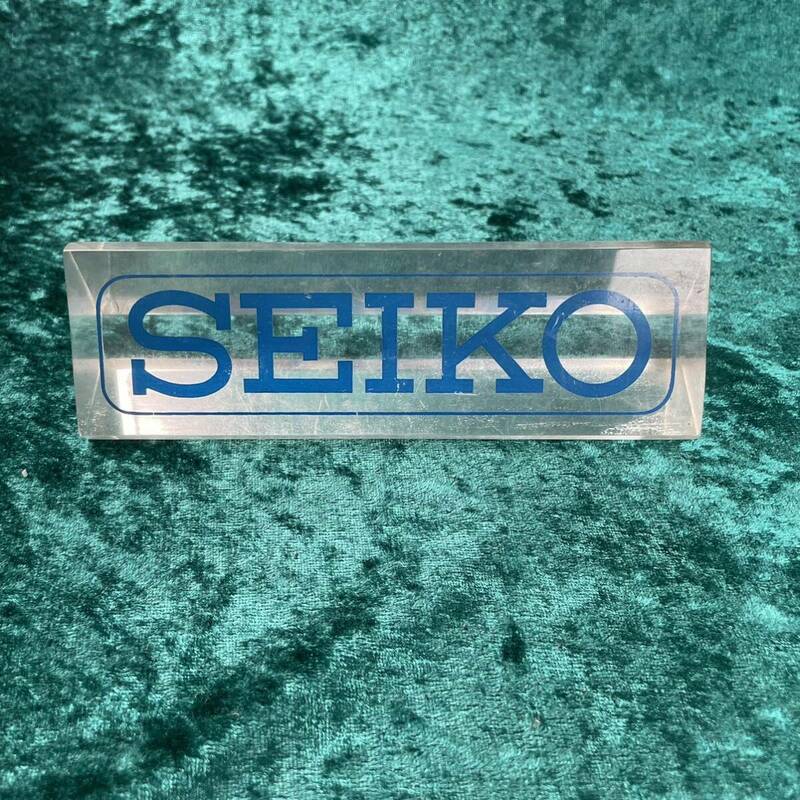 61ビンテージ 精工舎 SEIKO セイコー ショーケース ディスプレイ 店舗用 サイン ショーウィンドー 店舗販促 非売品 70年代 昭和レトロ