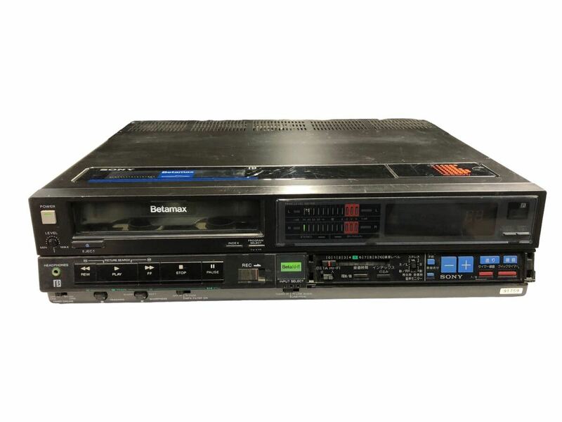 ジャンク品 SONY ソニー SL-HF300 VIDEO CASSETE RECORDER ベータビデオデッキ カセットレコーダー プレイヤー Betamax 部品取り 家電製品 