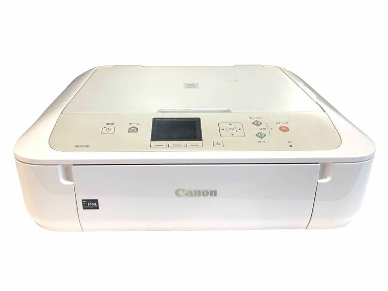 ジャンク品 Canon キャノン MG5730 インクジェット複合機 インクジェットプリンター プリンター 複合機 PIXUS ピクシス ホワイト 現状品