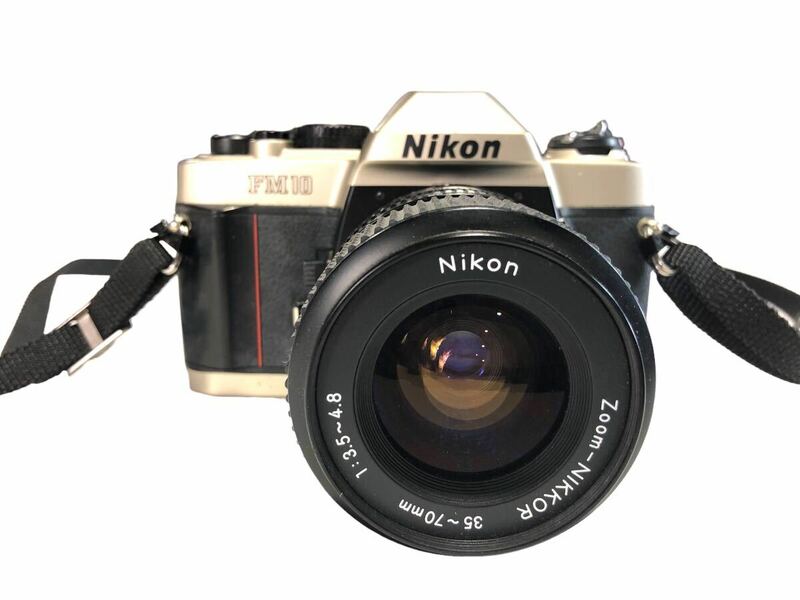Nikon ニコン 一眼レフカメラ FM10 / Zoom-NIKKOR 35-70mm 1:3.5-4.8 ※ジャンク品 フィルムカメラ 広角レンズ 撮影機器 現状品 MF