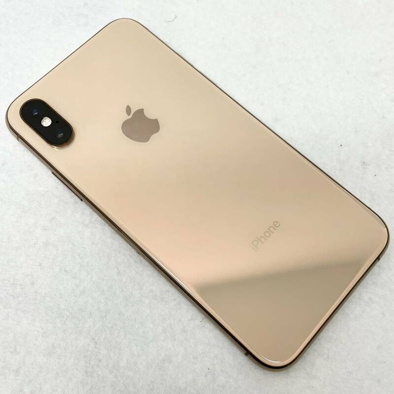 Apple iPhone Xs ゴールド 本体 MTAY2J/A アイフォン SIMフリー/64GB/バッテリー83％ 動作確認済み アップル スマホ 箱 イヤホン付き