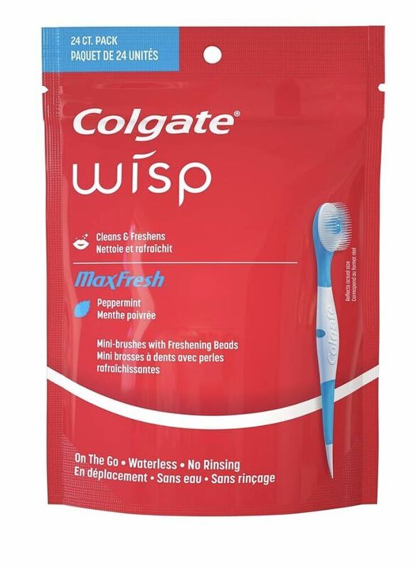 コルゲート ミニ歯ブラシ 24個入り Colgate Wisp Portable ペパーミント 口内ケア すすぎ不要