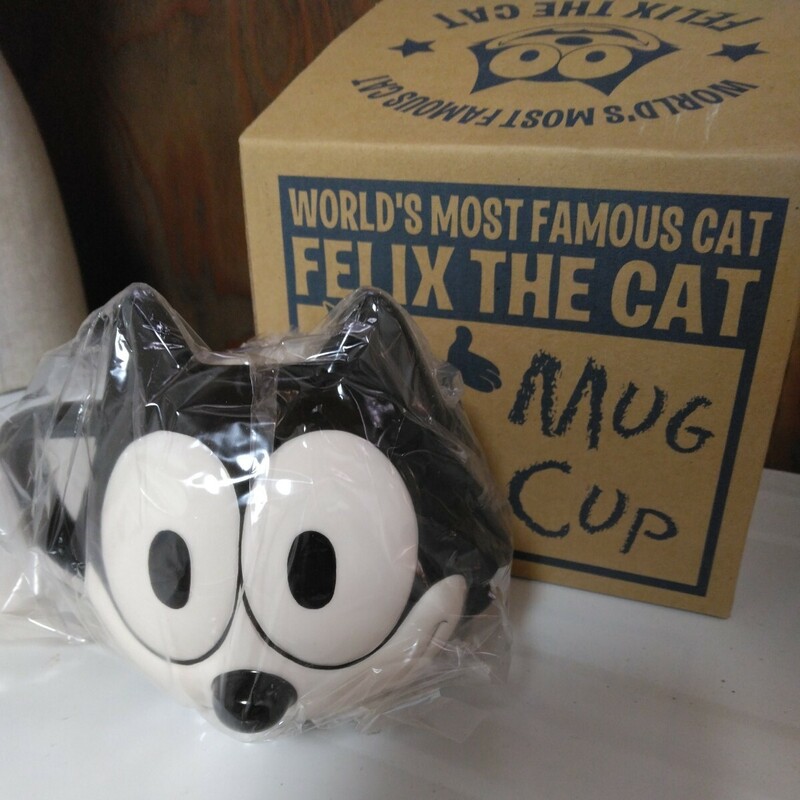 未使用　FELIX THE CAT フィリックス　フェイス　マグカップ　ローライダー　USDM　US　アメリカ 雑貨 ビンテージ　当時物　レア