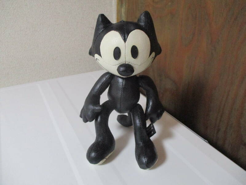 未使用　FELIX THE CAT フィリックス　レザー　ぬいぐるみ　ローライダー　USDM　US　アメリカ 雑貨 ビンテージ　当時物　レア