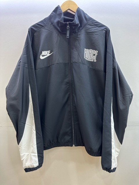 214-HK84) 中古 NIKE ナイキ ウーブンジャケット サイズM FB6981-010 ウインドブレーカージャケット START5 ブラック 黒 ロゴ 