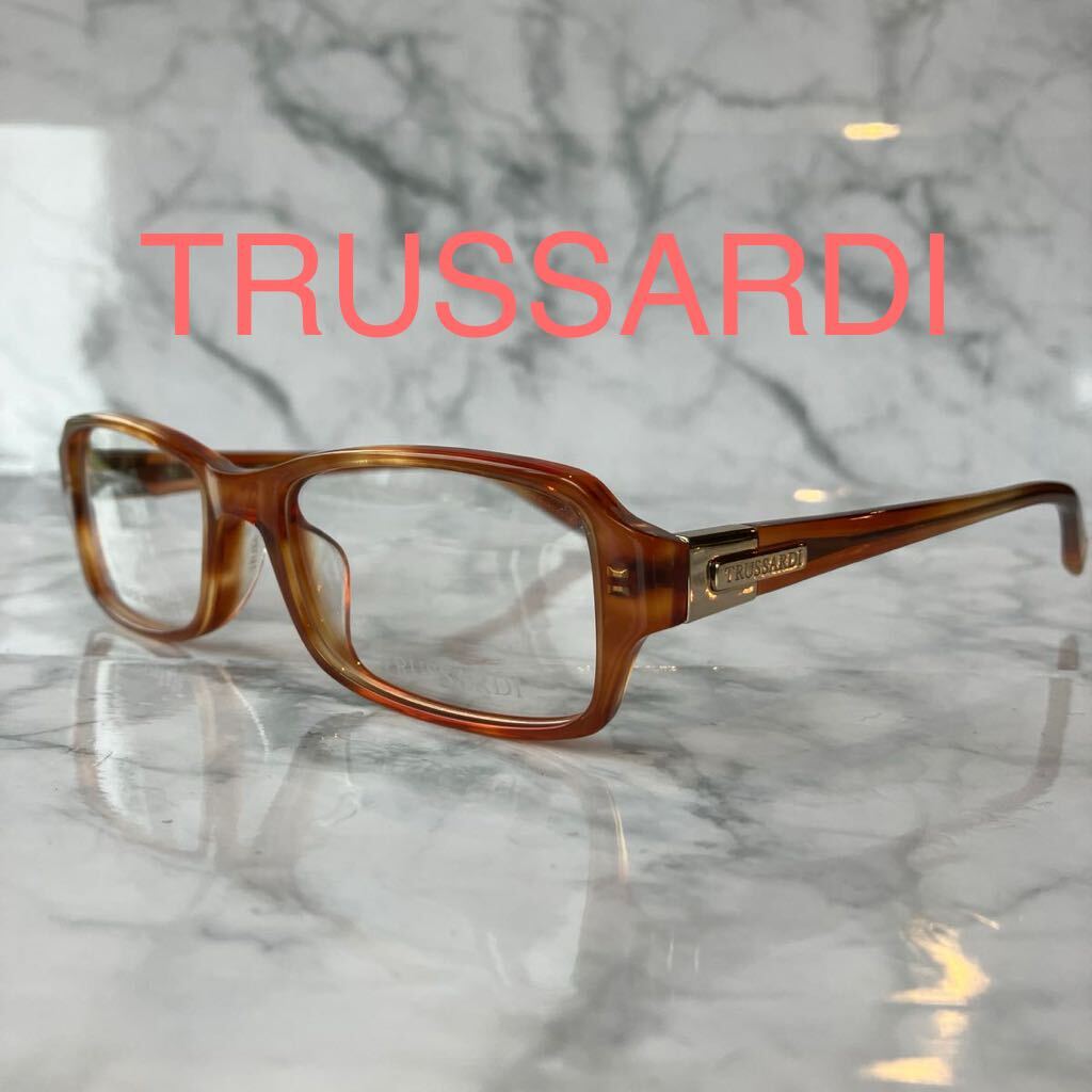 閉店セール☆新品☆12524☆TRUSSARDI☆トラサルディ☆メガネ フレーム☆スクエア☆レンズ交換可☆伊達メガネ☆老眼鏡☆遠近両用